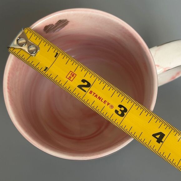 Hendson You're Awesome Keep That Shit Up Ceramic Mug Pink and Gold Marble - Picture 9 of 9